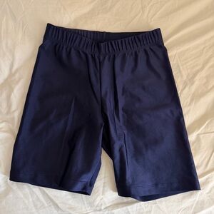 Los Angeles Apparel Nylon Tricot Bike Short in Navy